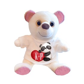 Λούτρινο ζωάκι 20cm με εκτύπωση