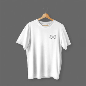 T-shirt με μονόχρωμη εκτύπωση