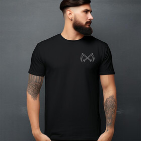 T-shirt με μονόχρωμη εκτύπωση